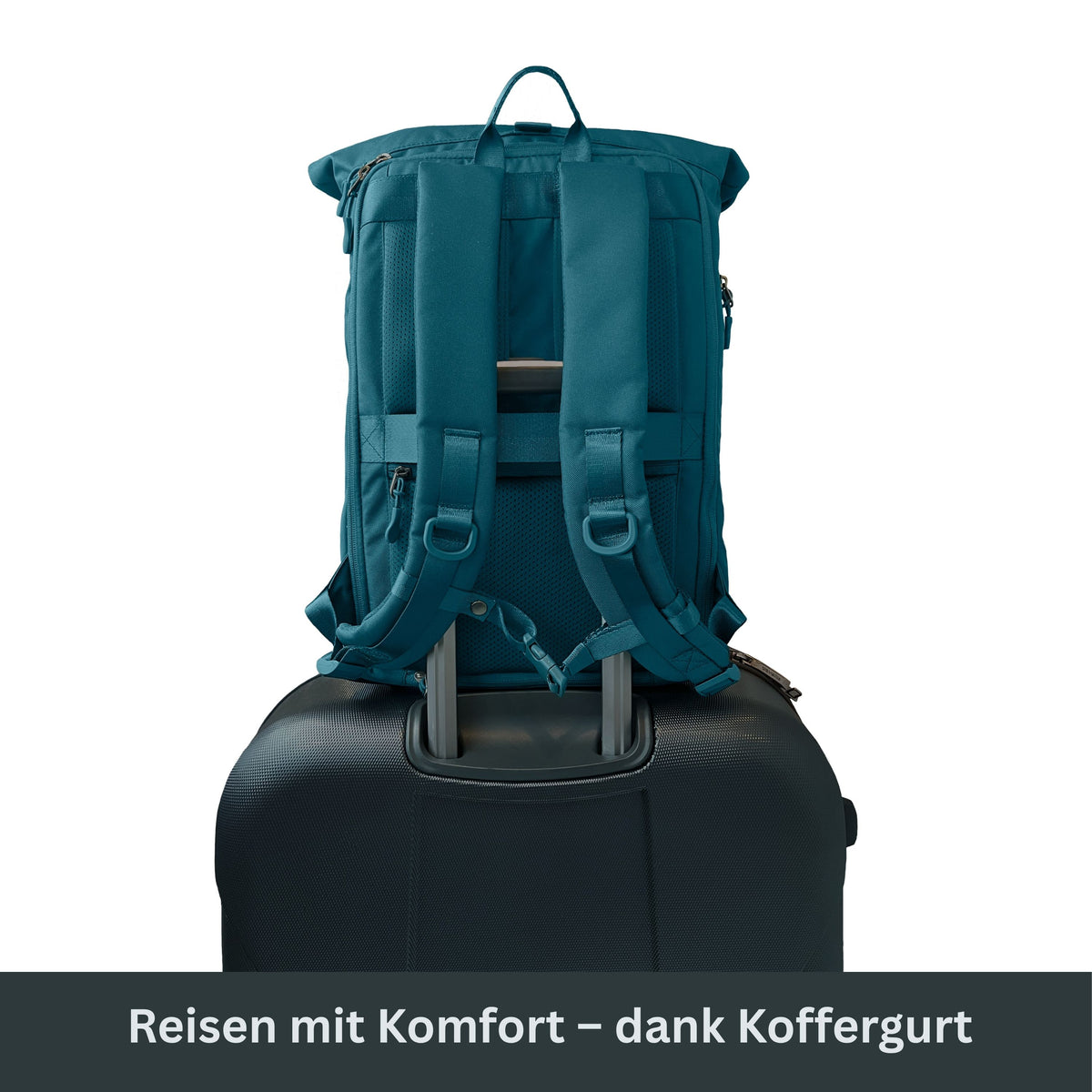 EDDIE - Rolltop Rucksack inkl. Regenschutz