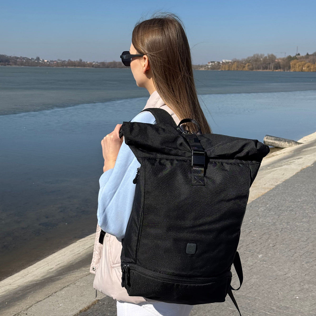 EDDIE - Rolltop Rucksack inkl. Regenschutz