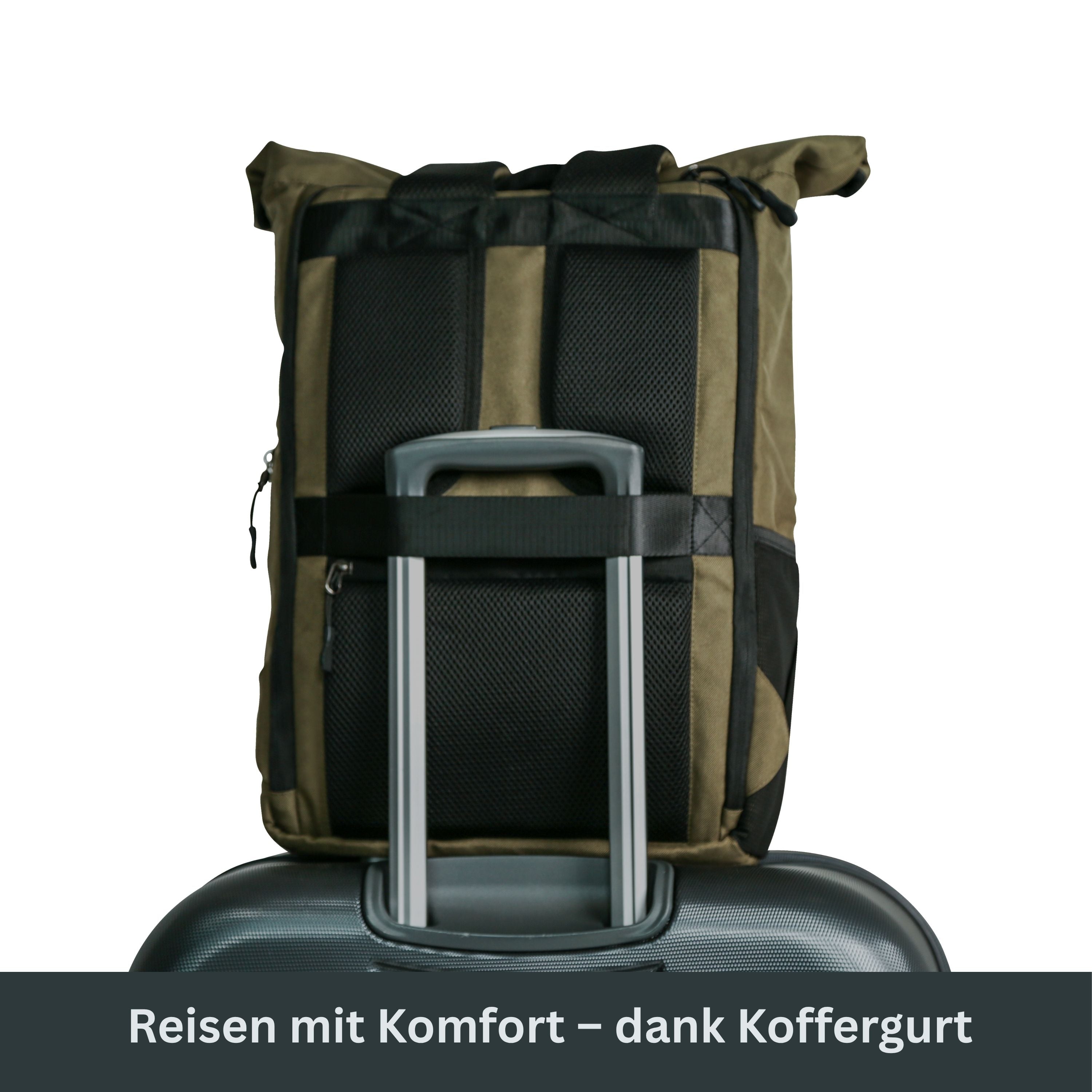 PIET - Rolltop Rucksack | Grün