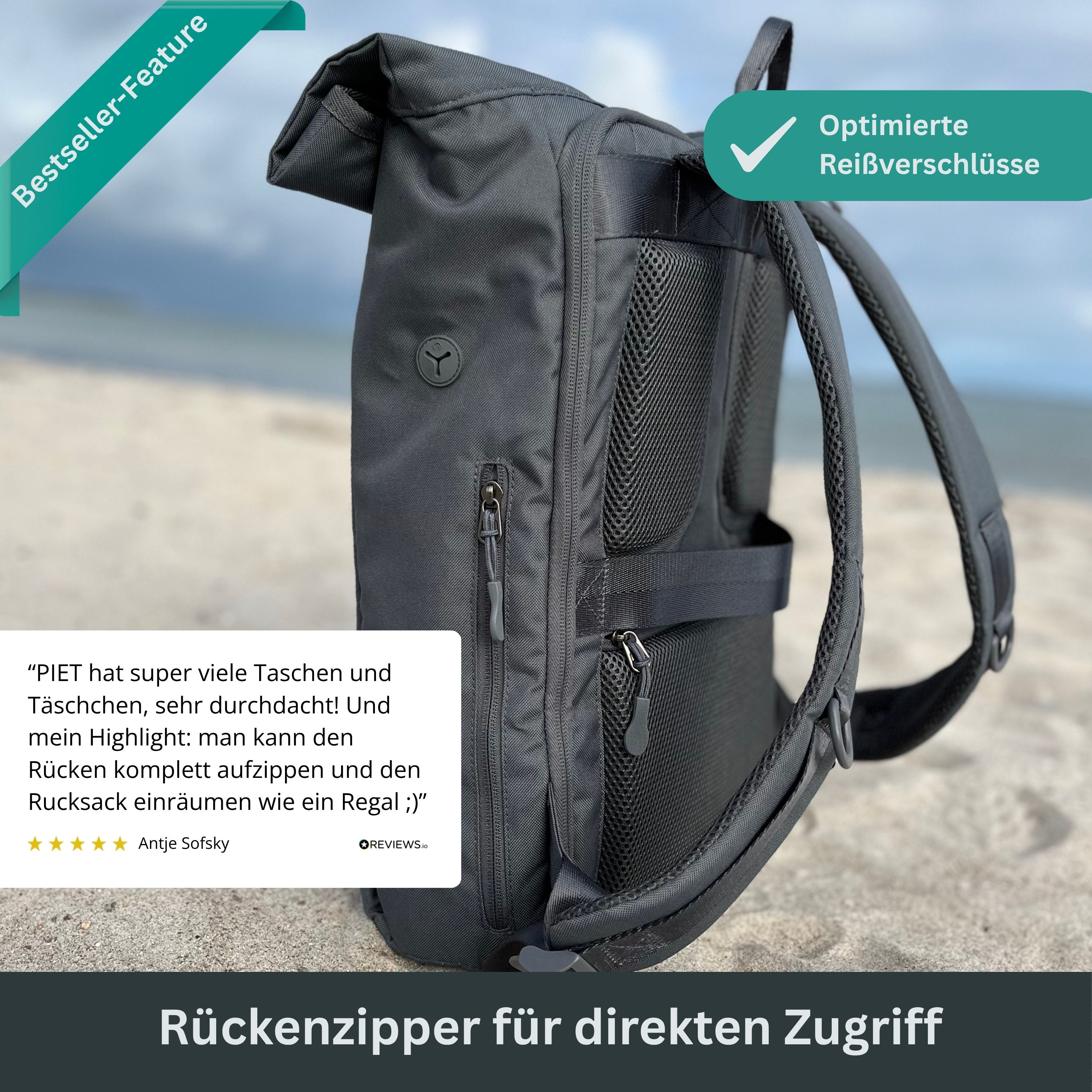 PIET - Rolltop Rucksack
