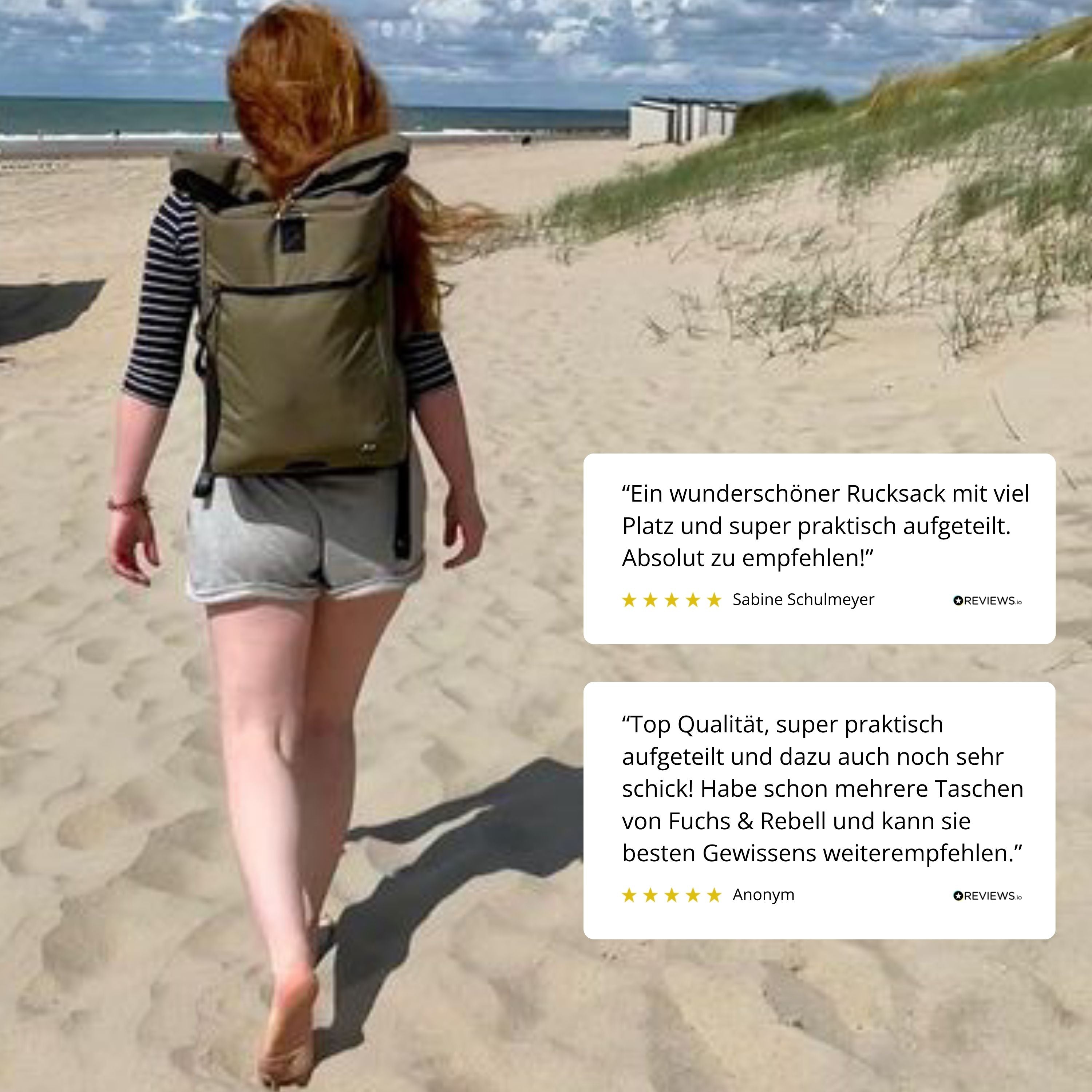 PIET - Rolltop Rucksack | Grün