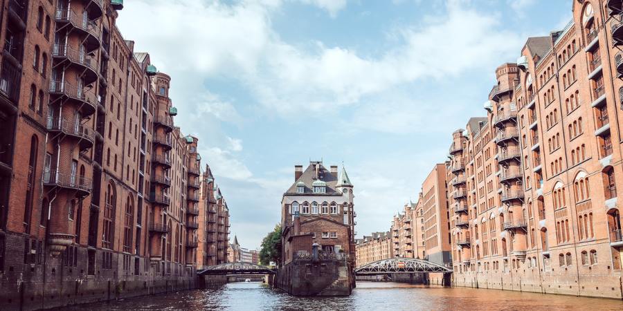 Das Bild zeigt die Hamburger Speicherstadt