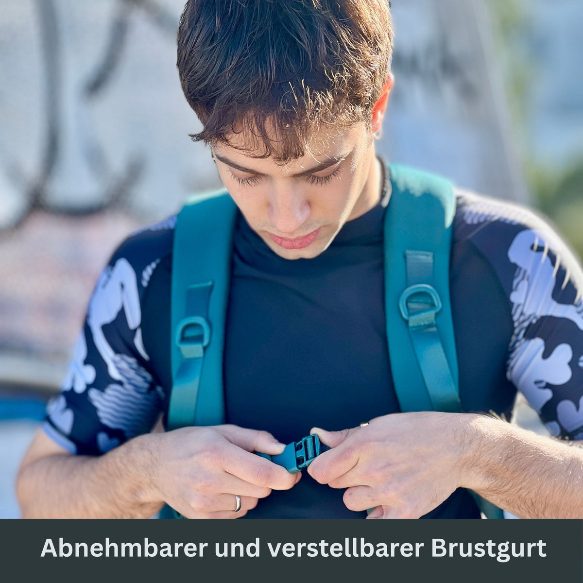 EDDIE - Rolltop Rucksack inkl. Regenschutz
