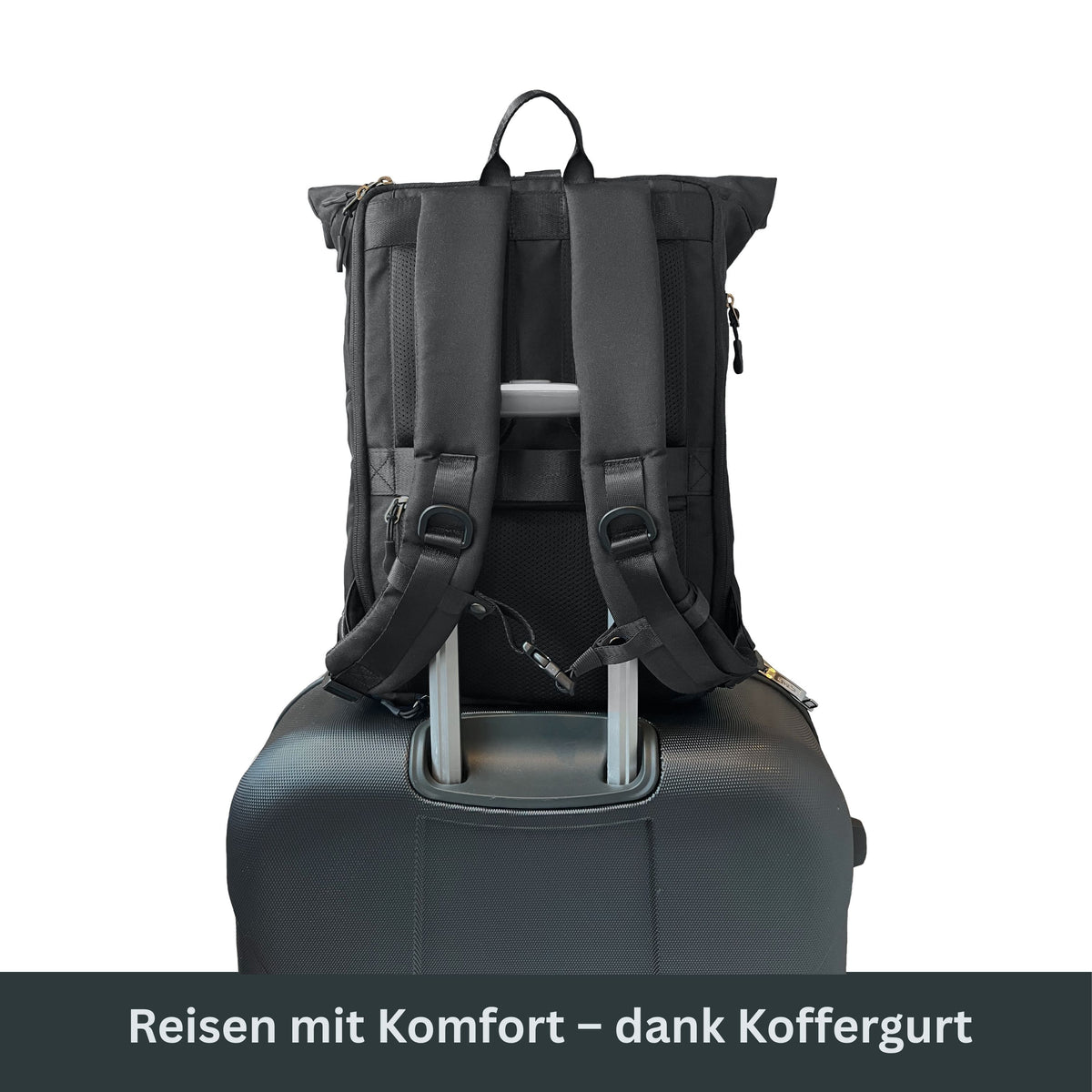 EDDIE - Rolltop Rucksack inkl. Regenschutz