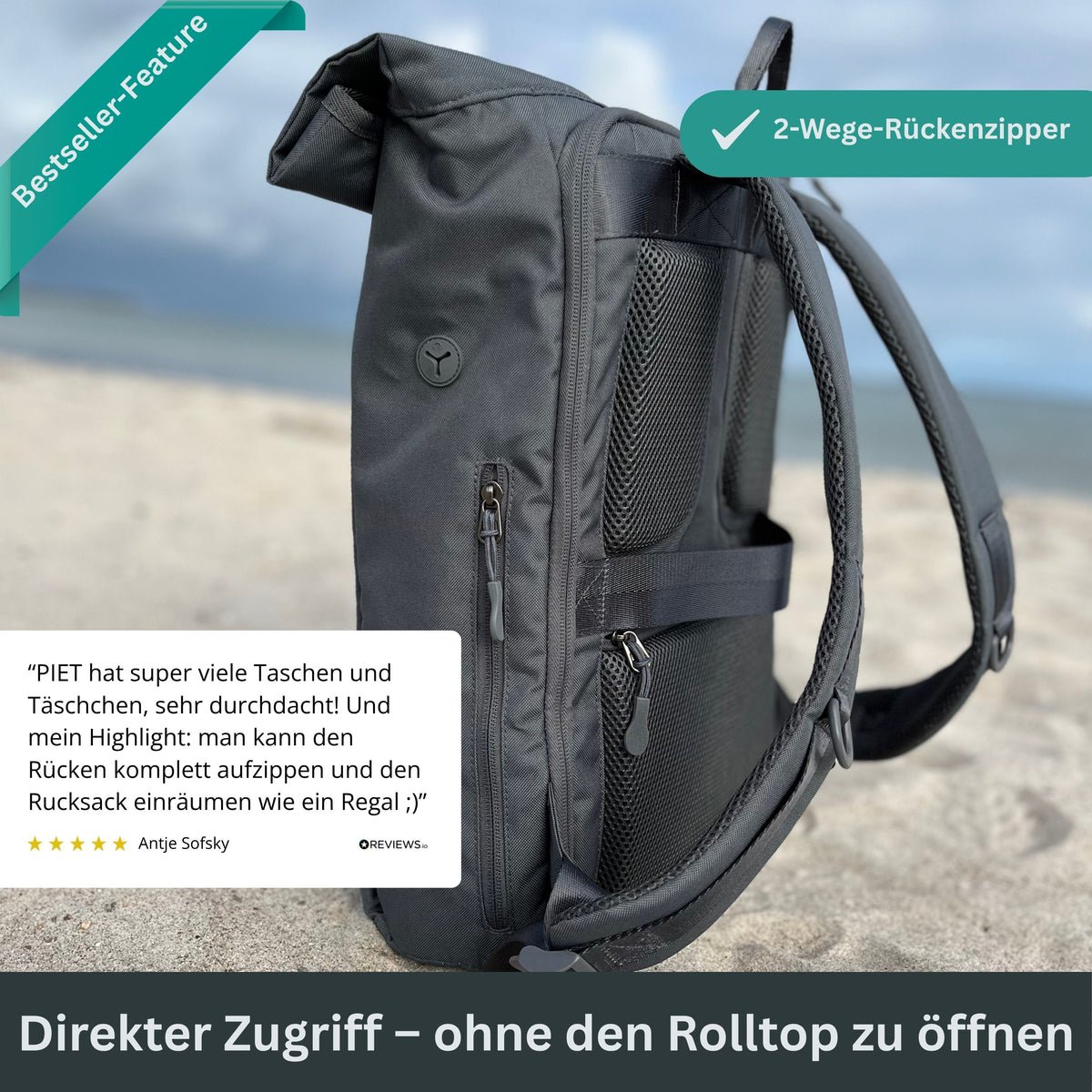 PIET - Rolltop Rucksack