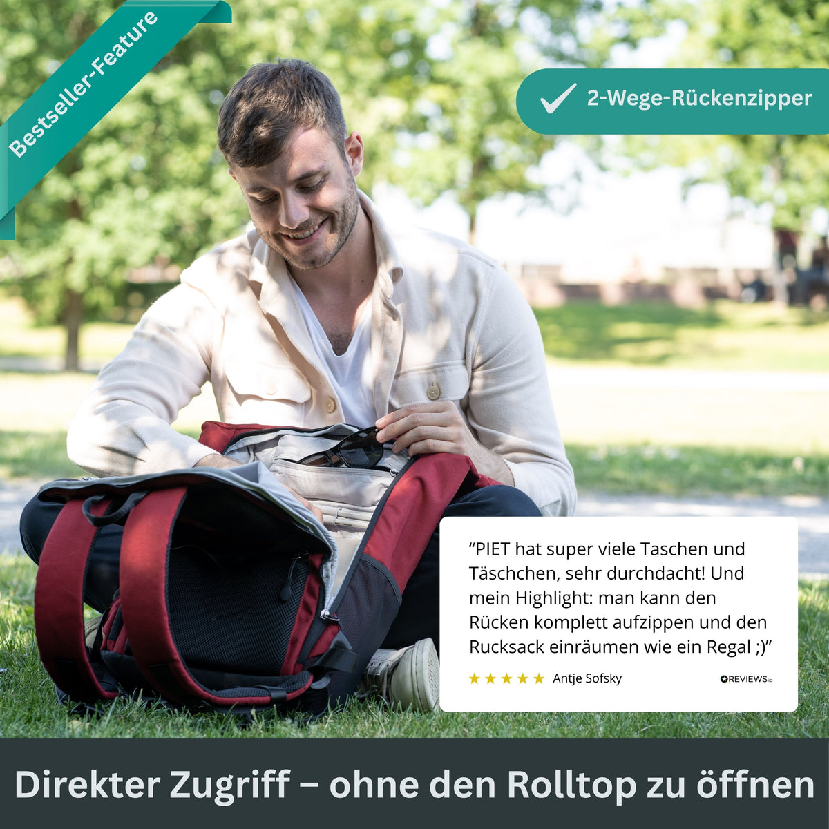 PIET - Rolltop Rucksack