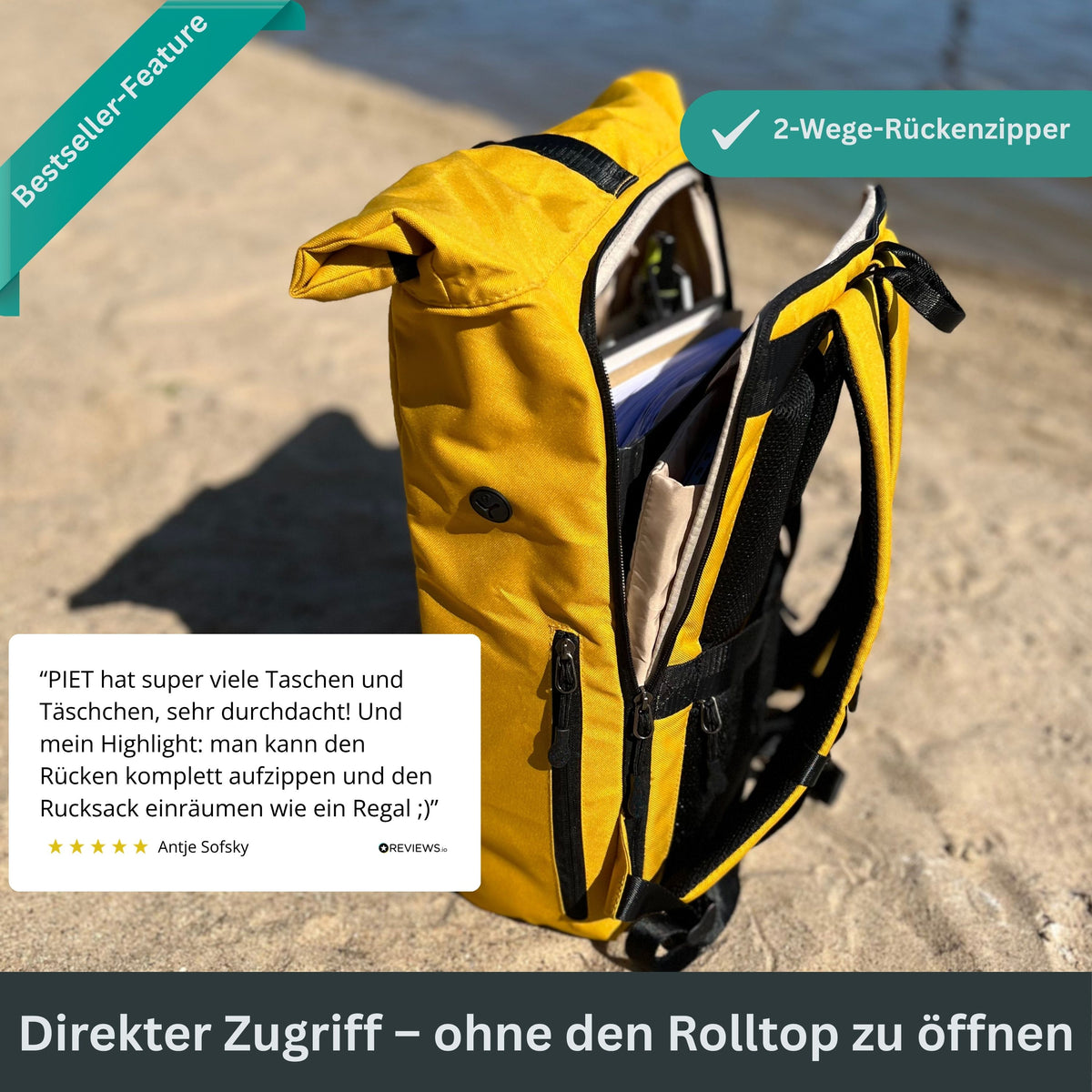PIET - Rolltop Rucksack